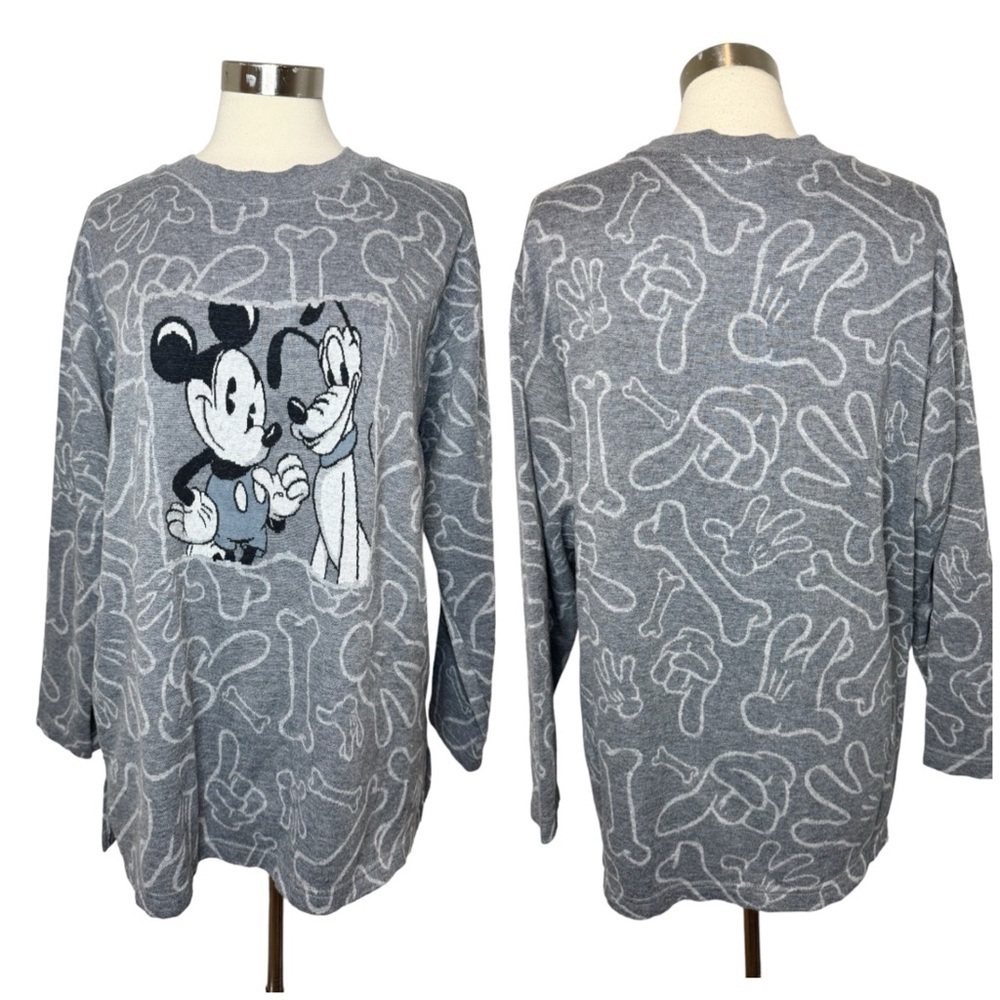 DISNEY CATALOG VTG Mickey & Pluto Sweater size XL